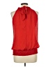 Cache 100% Polyester Red Sleeveless Blouse Size L - photo 2