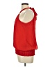 Cache 100% Polyester Red Sleeveless Blouse Size L - photo 5
