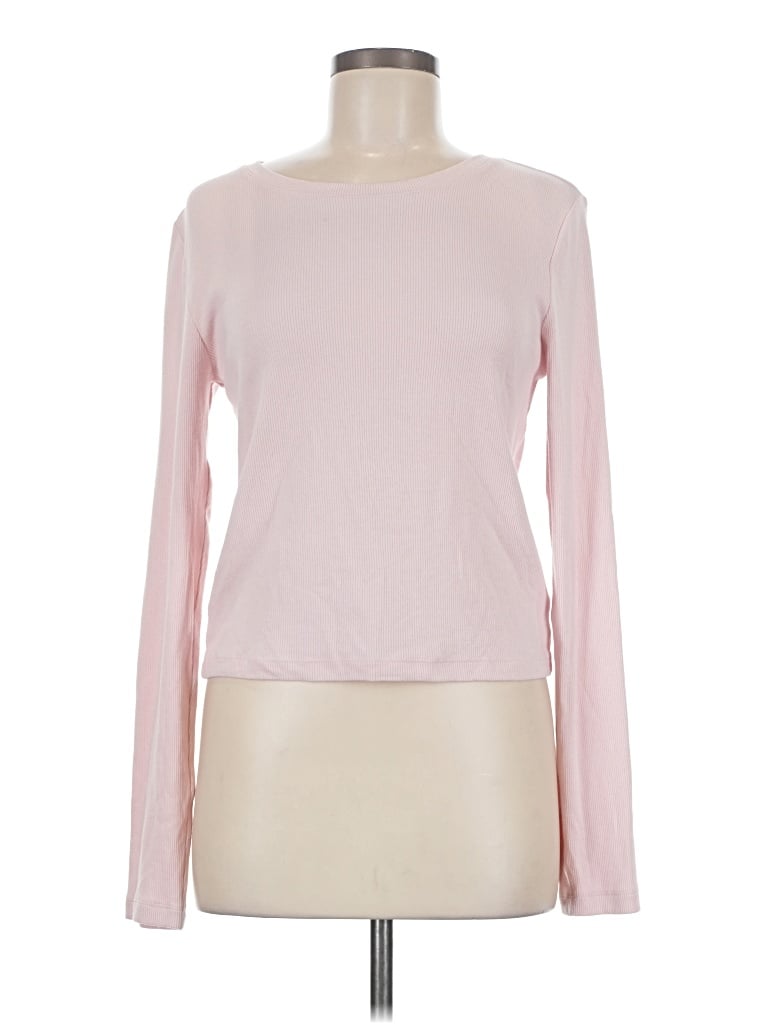 Pre-owned Gap Long Sleeve T-shirt In Pink