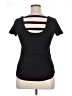 Splash Black Short Sleeve Top Size XL - photo 2