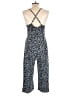 Bobeau Animal Print Blue Jumpsuit Size L - photo 2