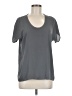 Soprano 100% Polyester Gray Short Sleeve Top Size M - photo 1