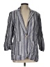 Laundry by Shelli Segal Stripes Gray Blazer Size 10 - photo 1