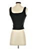 Pink Rose Black Tank Top Size S - photo 2