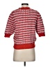 Ann Taylor Houndstooth Red Pullover Sweater Size S - photo 2