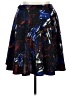 Grace Elements Graphic Blue Casual Skirt Size XL - photo 1