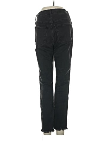 Madewell Petite 10" High-Rise Skinny Jeans in Berkeley Black: Button-Through Edition (view 2)