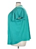 Lane Bryant 100% Polyester Teal Short Sleeve Blouse Size 22 - 24 Plus - photo 5