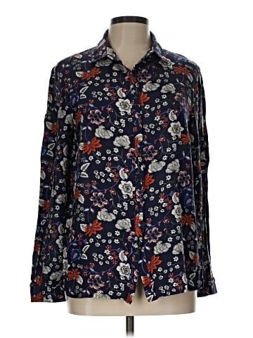 Miladys Long Sleeve Button-Down Shirt (view 1)