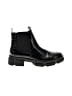 Shu Shop Animal Print Solid Black Ankle Boots Size 7 1/2 - photo 1