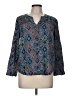 Intro Blue Long Sleeve Henley Size M (petite) - photo 1
