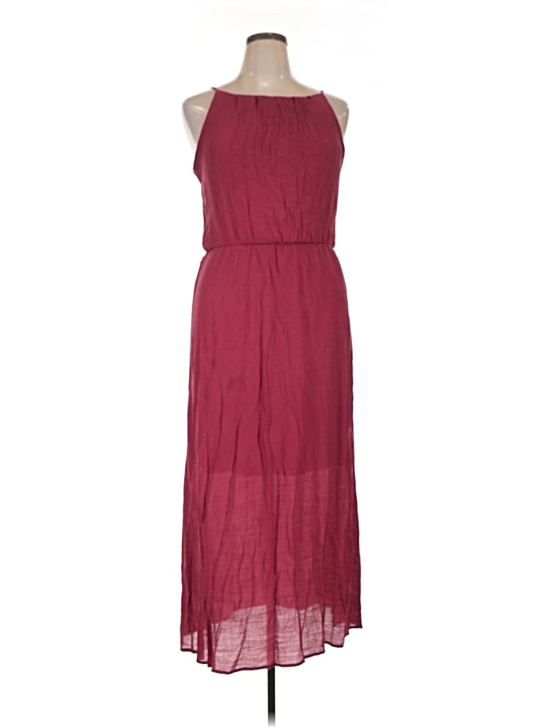 Pre-owned Tacera Casual Dress In Burgundy
