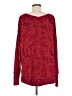 Athleta Paisley Red Pullover Sweater Size M - photo 2