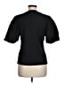 Nicole Miller Black Short Sleeve Blouse Size M - photo 2