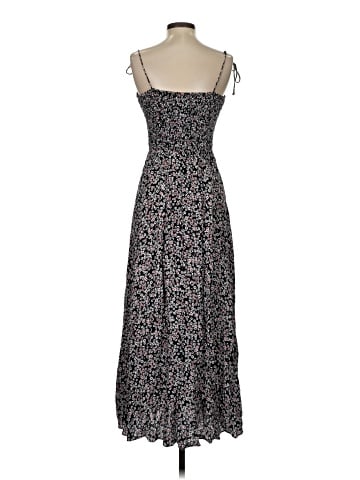 Madewell Smocked Tie-Strap Midi Dress in Floral (view 2)