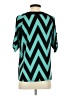 Cato Teal Short Sleeve Blouse Size S - photo 2