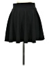 Urban Coco Solid Black Casual Skirt Size S - photo 1