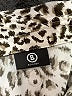Bogner Animal Print Silver Short Sleeve Top Size M - photo 7