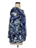 Coldwater Creek 100% Polyester Blue 3/4 Sleeve Blouse Size 14 - photo 4