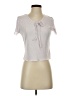 Assorted Brands 100% Polyester Silver Short Sleeve Top Size S - photo 1