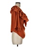 Vince Camuto 100% Polyester Orange Sleeveless Blouse Size M - photo 4