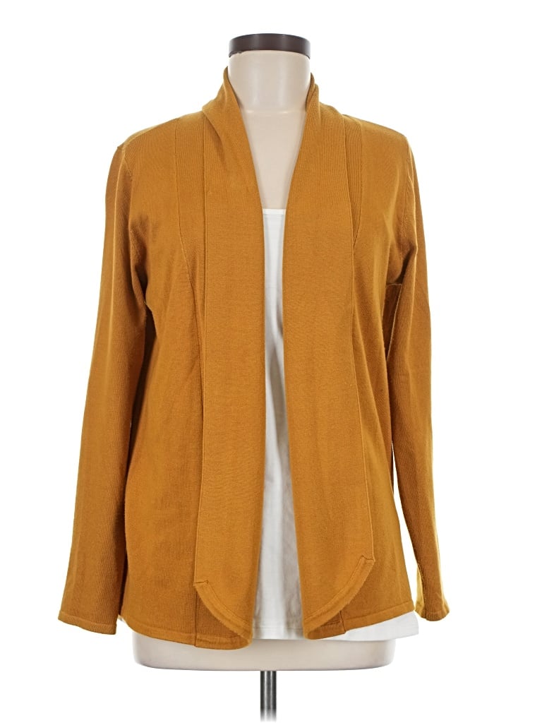 Pre-owned Joan Vass New York Cardigan Sweater In Brown