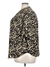 Studio 1886 Animal Print Brown Black Long Sleeve Blouse Size 18 - 20 - photo 5