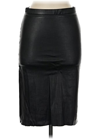 Lamarque Leather Skirt (view 1)