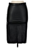 Lamarque 100% Leather Black Leather Skirt Size 6 - photo 1