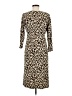 Chico's Animal Print Brown Casual Dress Size Med (1) - photo 2