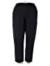 Alfred Dunner 100% Polyester Solid Black Track Pants Size 18 - photo 1