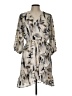 Gilli 100% Polyester Print Tan Casual Dress Size L - photo 1
