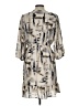 Gilli 100% Polyester Print Tan Casual Dress Size L - photo 2