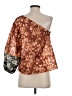Sachin + Babi 100% Polyester Brown 3/4 Sleeve Blouse Size S - photo 2