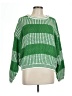 Shein 100% Acrylic Checkered-gingham Green Pullover Sweater Size L - photo 1