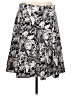 Chaps 100% Cotton Paisley Black Casual Skirt Size 10 - photo 2