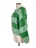Shein 100% Acrylic Checkered-gingham Green Pullover Sweater Size L - photo 5