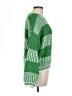 Shein 100% Acrylic Checkered-gingham Green Pullover Sweater Size L - photo 4
