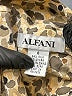 Alfani Animal Print Tan Long Sleeve Silk Top Size 6 - photo 7