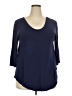 Simply Noelle Blue 3/4 Sleeve Top Size XXL - photo 1