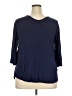 Simply Noelle Blue 3/4 Sleeve Top Size XXL - photo 2