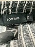 Torrid 100% Rayon Stripes Black Silver Casual Pants Size Med Plus (00) - photo 4