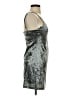 Forever 21 Metallic Silver Cocktail Dress Size S - photo 4