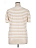 Caslon Stripes Ivory Short Sleeve Turtleneck Size XL - photo 2