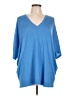 Michael Kors Collection Blue 3/4 Sleeve Top Size L - photo 1