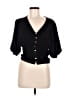 Sweet Rain 100% Polyester Black 3/4 Sleeve Blouse Size M - photo 1