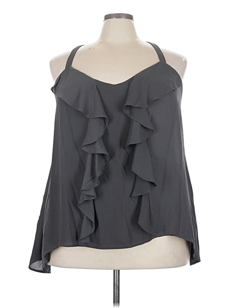 Pre-owned Maurices Sleeveless Blouse In Gray