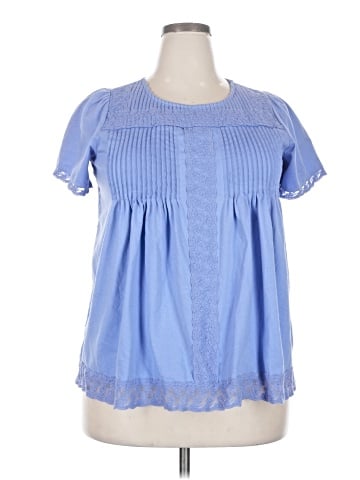 Woman Within Short Sleeve Blouse (view 1)