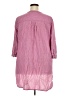 Ellos Pink 3/4 Sleeve Button-Down Shirt Size 22 - photo 2