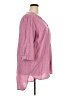 Ellos Pink 3/4 Sleeve Button-Down Shirt Size 22 - photo 4
